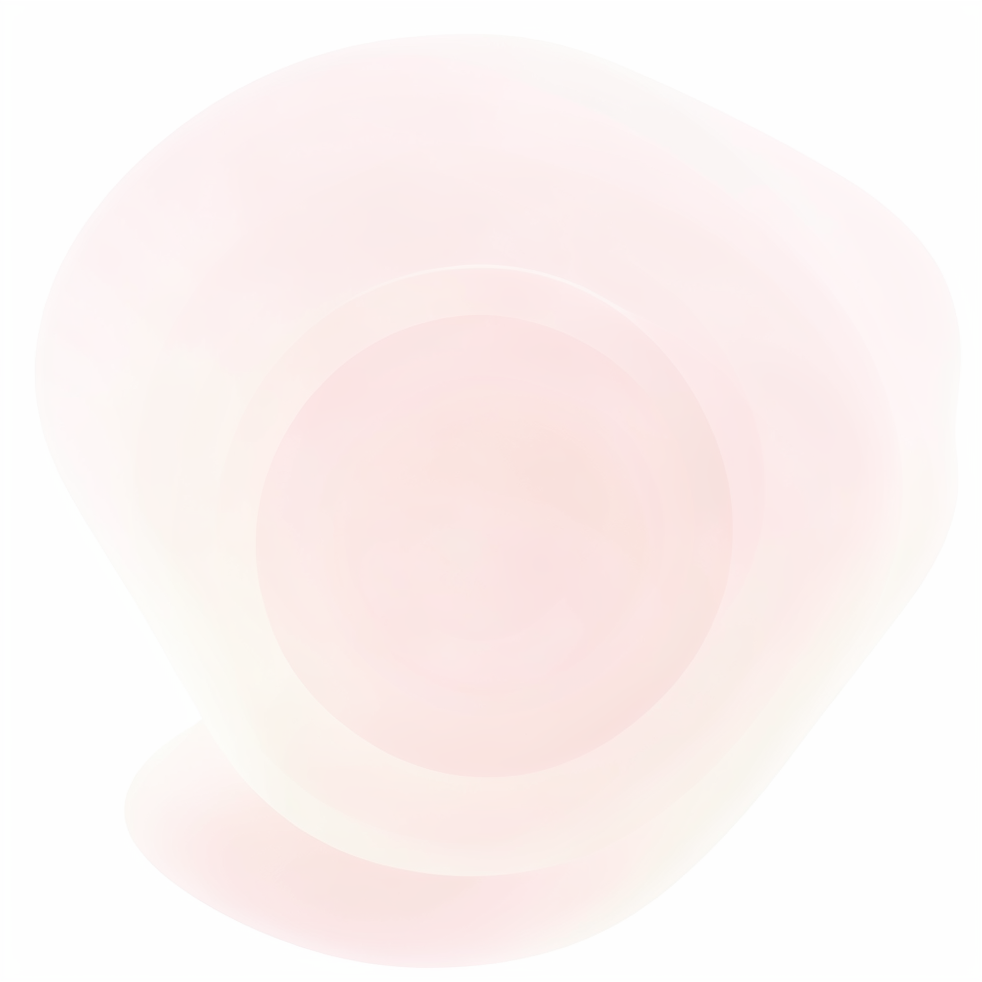 Soft concentric circles, pale pink and cream on white