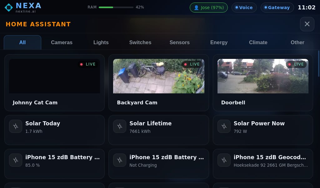 Home Assistant cameras
