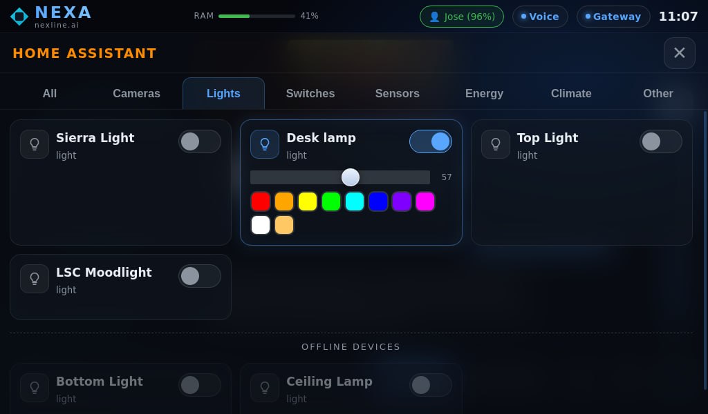 Home Assistant lights